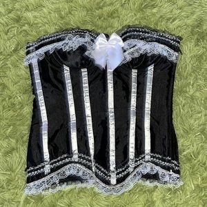 Goth Lace Corset Bustier